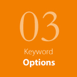 03 Keyword Options