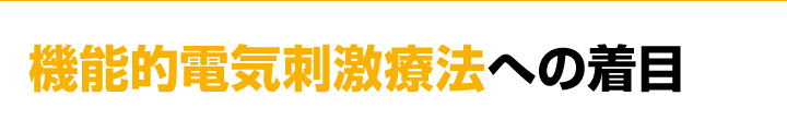 機能的電気刺激療法への着目