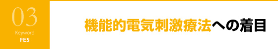 機能的電気刺激療法への着目